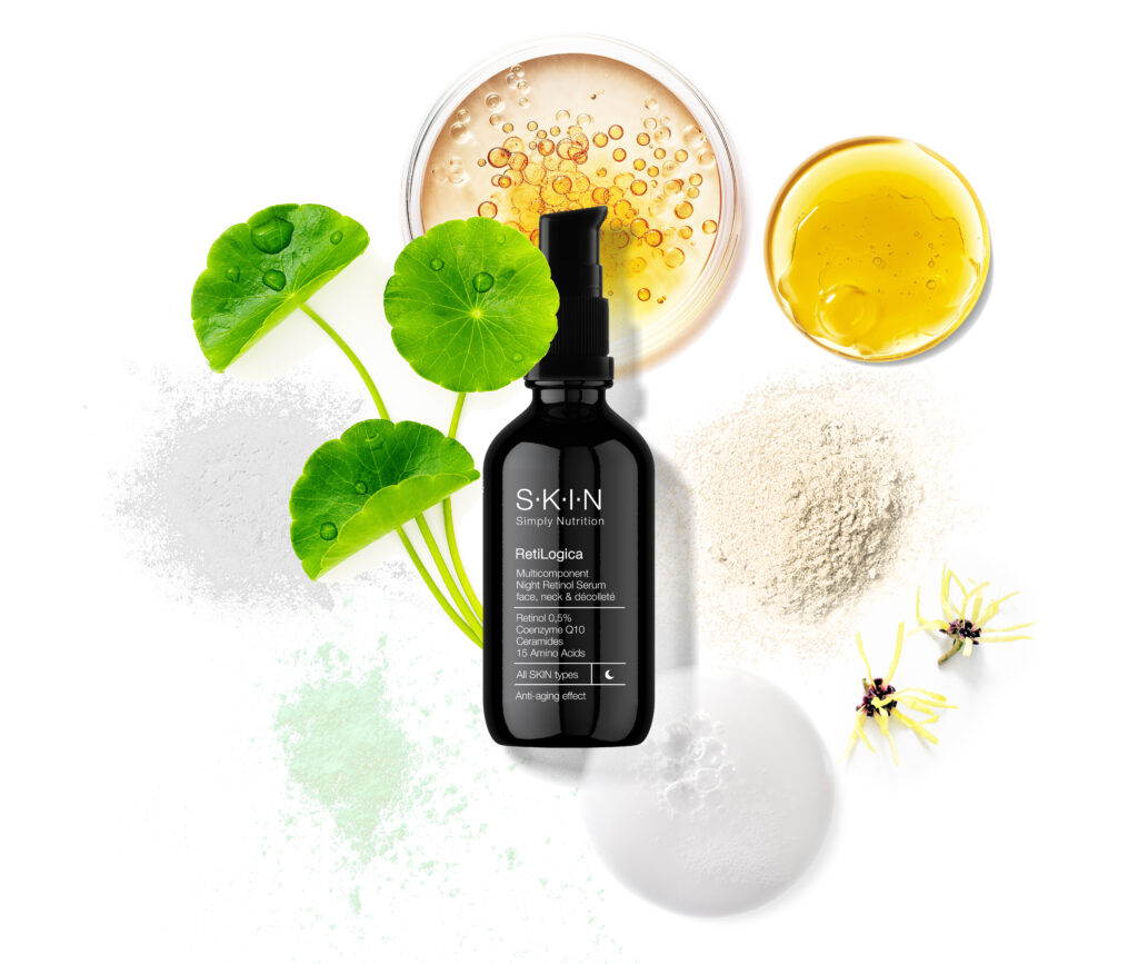 RetiLogica Wieloskładnikowe nocne serum z retinolem.